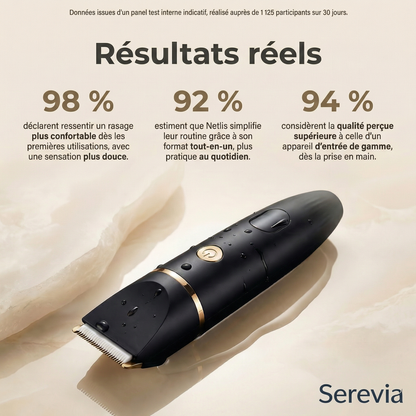 Serevia – Tondeuse corporelle 3-en-1
